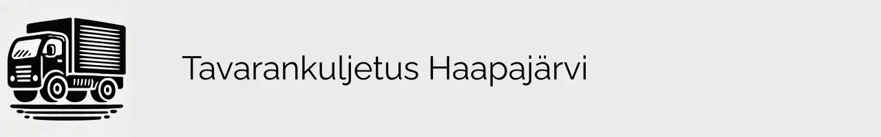 Tavarankuljetus Haapajärvi