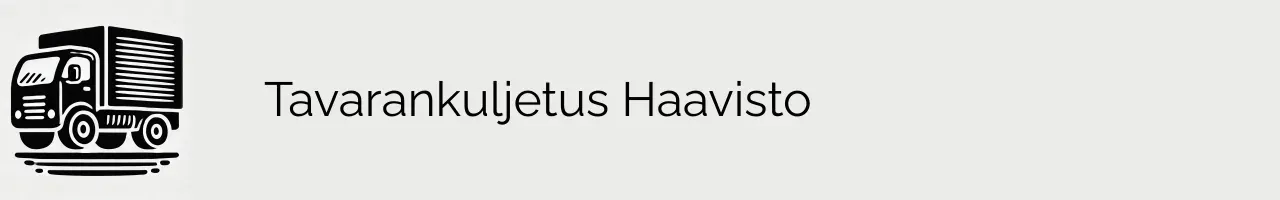 Tavarankuljetus Haavisto