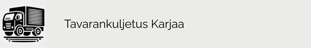 Tavarankuljetus Karjaa