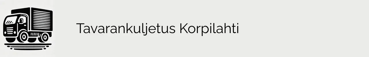 Tavarankuljetus Korpilahti