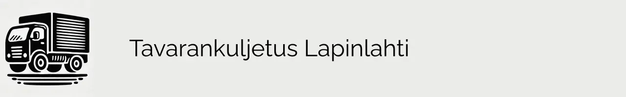 Tavarankuljetus Lapinlahti