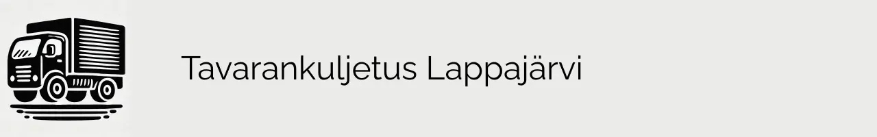 Tavarankuljetus Lappajärvi