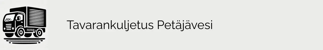 Tavarankuljetus Petäjävesi