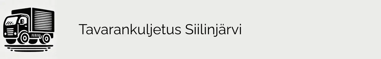 Tavarankuljetus Siilinjärvi