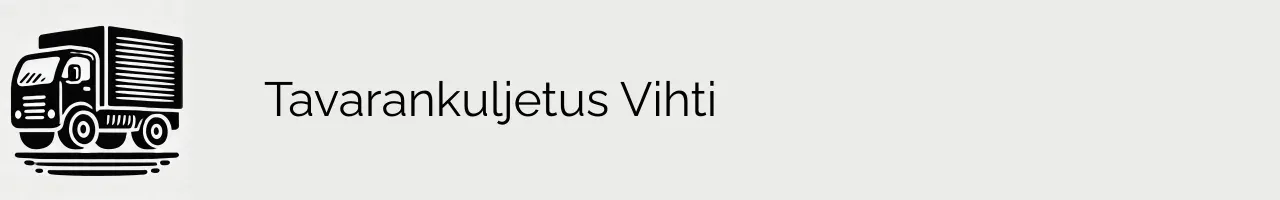 Tavarankuljetus Vihti